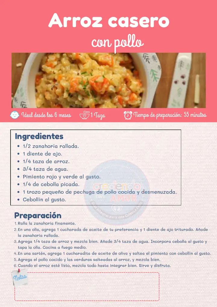 Receta: Arroz casero con pollo